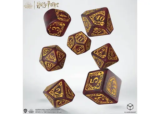 Набір кубиків Harry Potter. Gryffindor Modern Dice Set - Red , 7 шт. (190142/2023/1/A) - фото 2