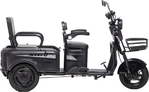 Электроскутер Трехколесный Corso "SiG-8 PRO" (1200W, 72V,28Ah) Серый - фото 4