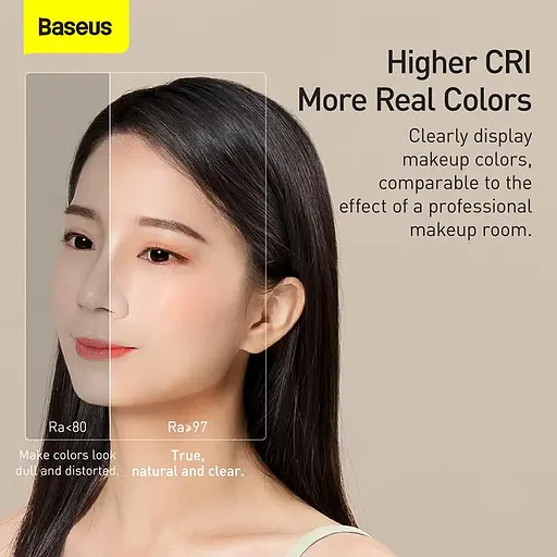 Зеркало Baseus Smart Beauty Series Lighted Makeup Mirror с органайзером DGZM-02 - фото 4