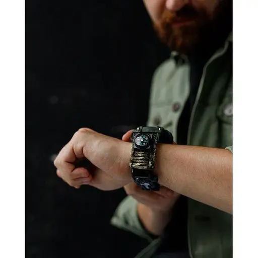 Часы мужские наручные Hemsut Military с компасом (Камуфляж) - фото 6