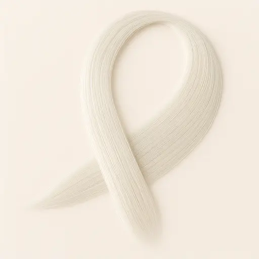 Прядь прямых термостойких волос на заколке 60 см Белый блонд