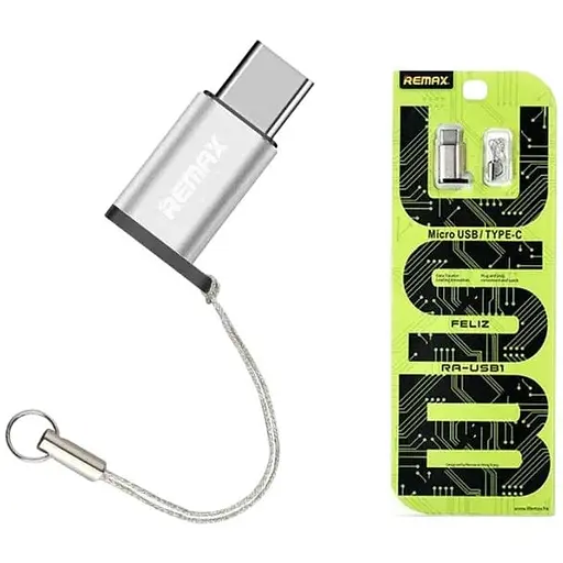 Адаптер Remax Feliz RA-USB1 мicroUSB F to Type-C M