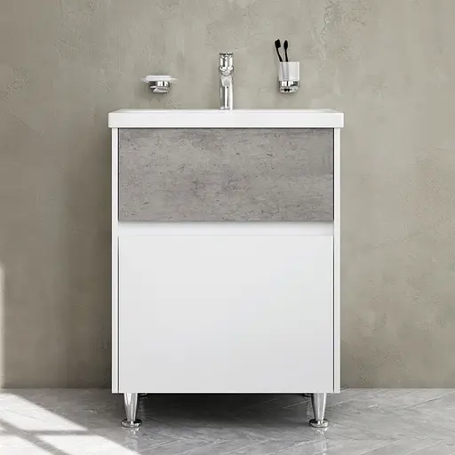 Тумба підлогова AM.PM GEM S 60 см з умивальником M91-FSX0602-WC0602BF38 - фото 2