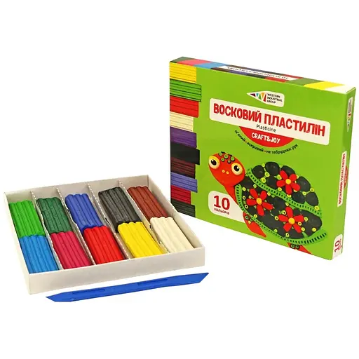 Набор для лепки пластилин 331016/Cr 10 цветов