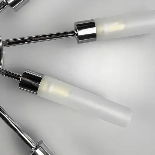 Потолочная люстра в форме солнечных лучей на 12 плафонов G9 Ø 69х8 см Line F | Ст. 1276/12 CH - фото 2