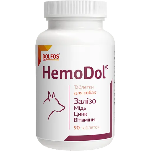 Вітамінно-мінеральна добавка Dolfos HemoDol при анемії 90 таблеток