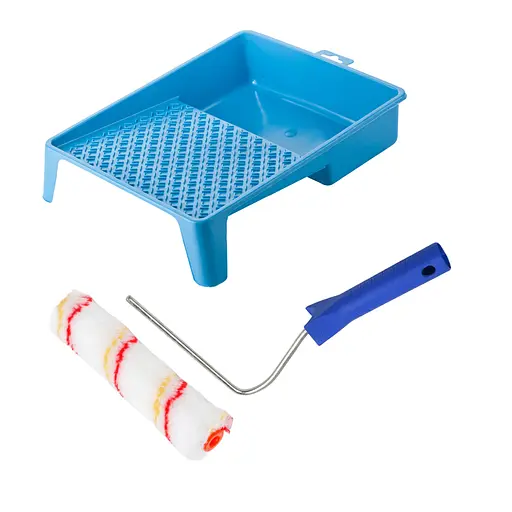 Валик "Роял" 150х15 мм с ручкой и ванночкой Polax (770-213) - фото 1