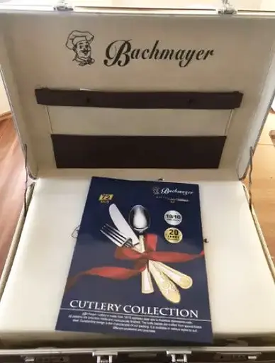 Набор столовых приборов Bachmayer BM-7253 на 12 персон в подарочном чемодане 72 предмета - фото 6