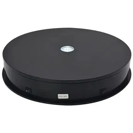 Поворотний стіл Puluz EDA1759202A для предметної зйомки з підсвіткою 30 см чорний