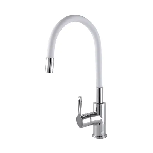 Змішувач для кухні Domino Prestige DPS-203SLR-white Білий - фото 6