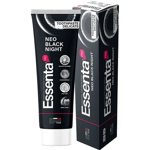 Зубная паста Essenta Pro Neo Black Night 75 мл - фото 3