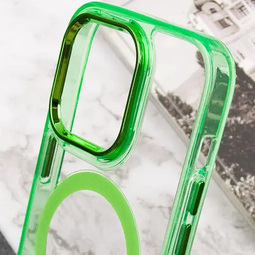 Чохол Epik TPU Iris with MagSafe для Apple iPhone 13 Pro 6.1 Салатовий - фото 7