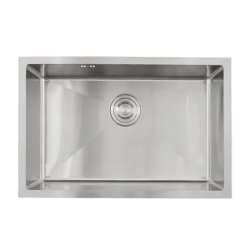 Кухонна мийка з нержавіючої сталі під стільницю Nett NS-6845, Нержавіюча сталь - фото 1