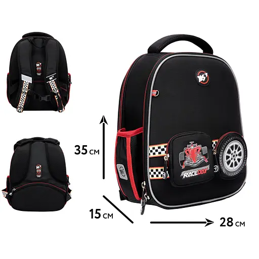 Рюкзак школьный каркасный Yes Race Day H-100 - фото 2