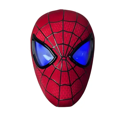 Маска Spiderman Человек-паук с подвижными глазами и световыми эффектами 26 х 18 х 14 см (352) - фото 3