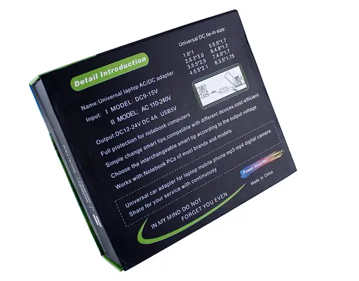 Сетевое зарядное устройство 220 В и автомобильное зарядное устройство DC 12-24 V 120 W универсальное для ноутбуков блок питания авто - фото 3