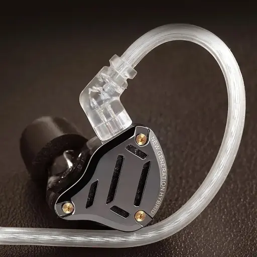 Гібридні навушники KZ ZS10 Pro 2 з мікрофоном чорні - фото 2