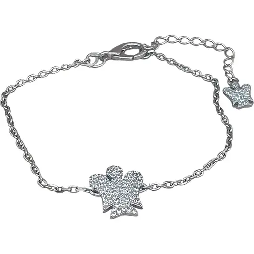 Срібний браслет Агні Світлий янгол з фіанітами. 4159Р-CZ АППОЛИОН