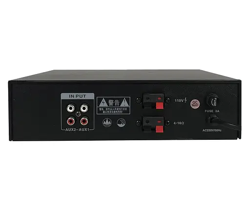 Трансляционный усилитель BiG 1-ZONE D-class 100W MP3/FM/Bluetooth 110V/4-16Ом - фото 2