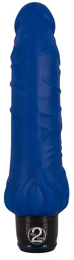 Вибратор You2Toys Vibra Lotus Classics Big 21.5 см синий - фото 3