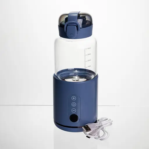 Пляшка з підігрівом для дитячого харчування та напоїв 300 мл з акумулятором підігрівач термос для дитячого харчування Синій Yiwu HW01BL - фото 9