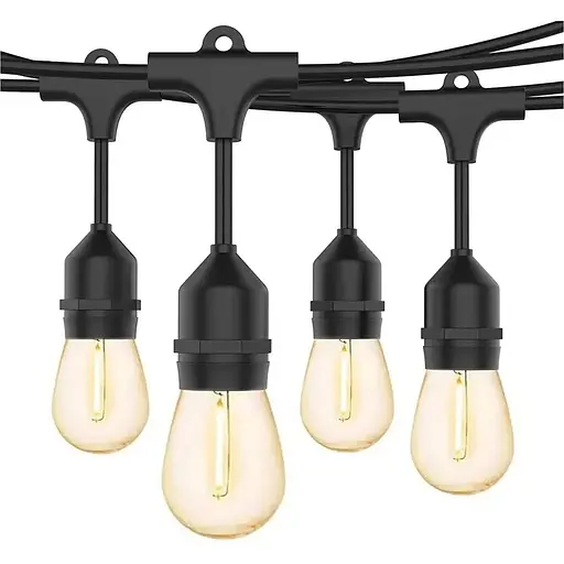 Світлодіодні ліхтарі Svater Outdoor, 128FT Festoon Lights Powered by Powered by Electrical S14 Garden