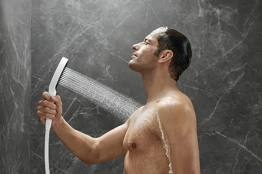 Ручной душ Hansgrohe Rainfinity 130 3jet 26864700 белый матовый - фото 2