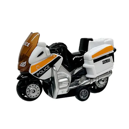 Мотоцикл дитячий "Police" AP7442 масштаб 1:64 з безпечних матеріалів Білий