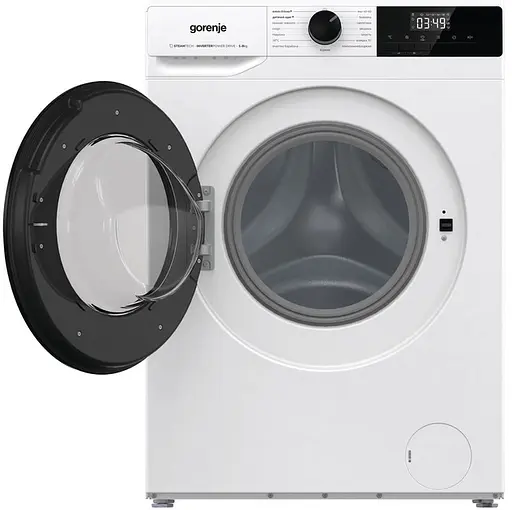 Стиральная машина Gorenje фронтальная 8 кг 1400 A+++ 55 см дисплей пара инвертор белый - фото 4