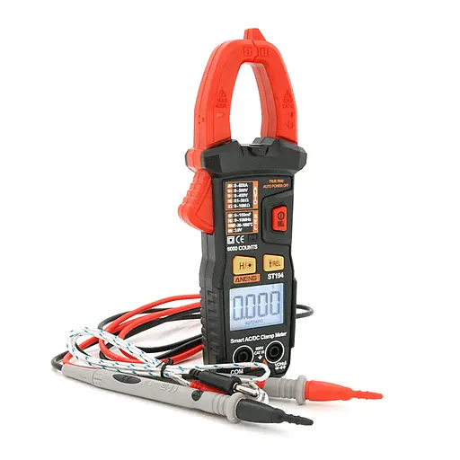 Токовые клещи Aneng ST194 (STOP PRODACT) Измерение: V (AC/DC) A (AC/DC) Ω, C, Hz, °C (NCV) - фото 1