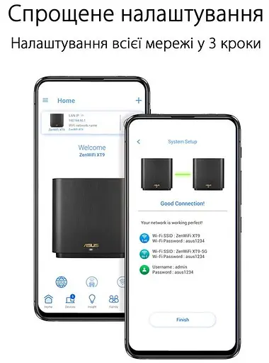 ASUS Маршрутизатор ZenWiFi XT9 2PK AX7800 3xGE LAN 1x2.5GE WAN 1xUSB 3.2 MU-MIMO OFDMA MESH black - фото 6