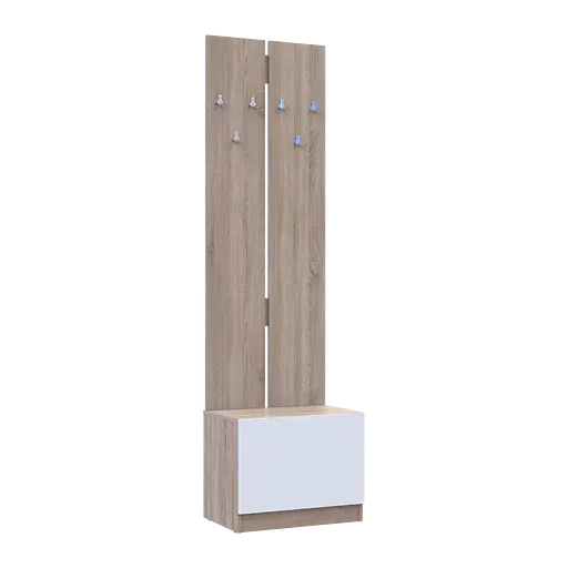 Вішалка з тумбою Doros Сола Дуб сонома ДСП 60х40х215 (44900346) - фото 3