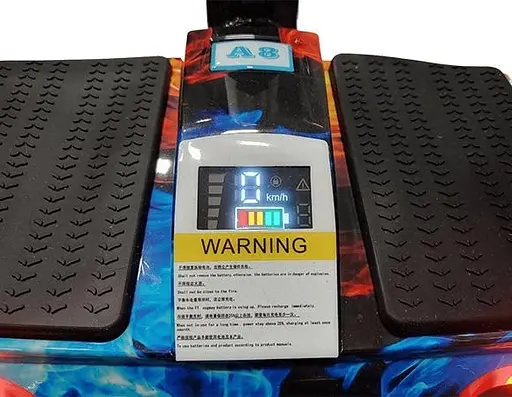 Гироскутер-сигвей с ручкой Smart Balance A8 Premium 10.5" Огонь и лед - фото 8