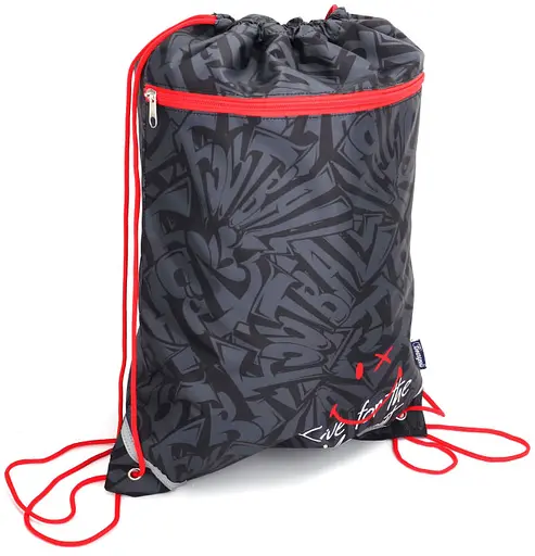 Сумка для обуви на шнурках, с молнией, 46x34 см, материал 420D, KJ7259