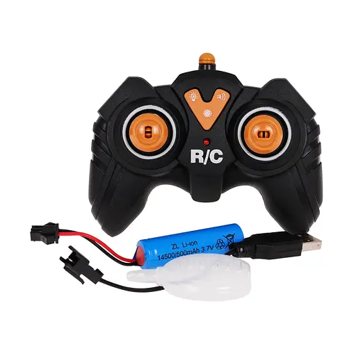 Бульдозер Ramiz з вогнями та димом R/C жовтий MDP268-3A - фото 6