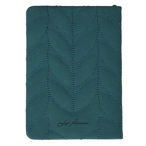 Дневник А6 Leo Planner недатированный Vibe жесткий темно-бирюзовый 320 страниц (252709) - фото 4