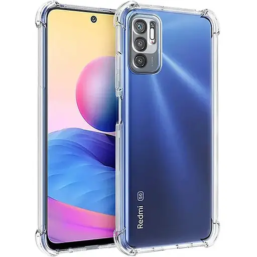 TPU чехол Getman Ease logo усиленные углы Full Camera для Xiaomi Redmi Note 10 5G / Poco M3 Pro Бесцветный прозрачный