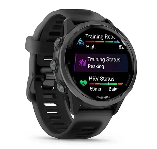 Смарт-годинник Garmin Forerunner 570 42mm Slate Gray with Black/Translucent Black Silicone with Slate Buckle (010-02970-40) - фото 5