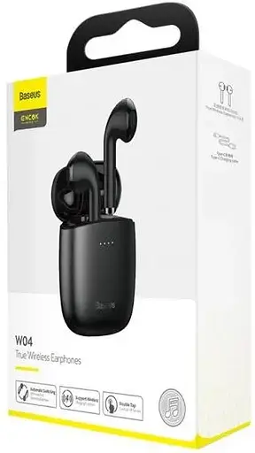 Наушники Bluetooth Baseus Encok TWS W04 Pro black - фото 5