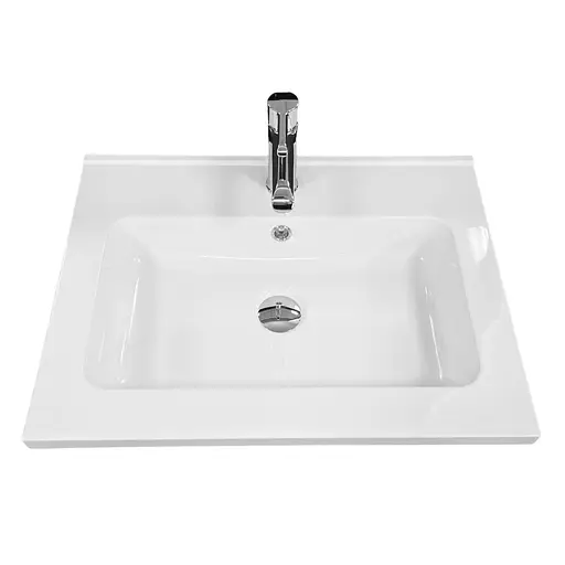 Раковина Adamant умывальник FLATE искусственный камень прямоугольная - фото 2