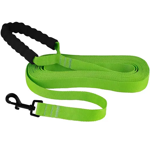 Поводок для собак Barksi Active с мягкой ручкой 15м х 2.5 см салатовый - фото 3