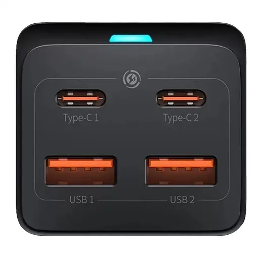Зарядний пристрій Baseus GaN3 Pro Desktop Powerstrip AC+2U+2C 100 W PSZM000401 чорний - фото 7