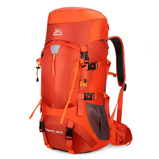 Туристический рюкзак Hinshenglong Slow Journey 70л красный с креплением MOLLE спортивная сумка для путешествий вместительный Yiwu SJ-0036-2R - фото 2