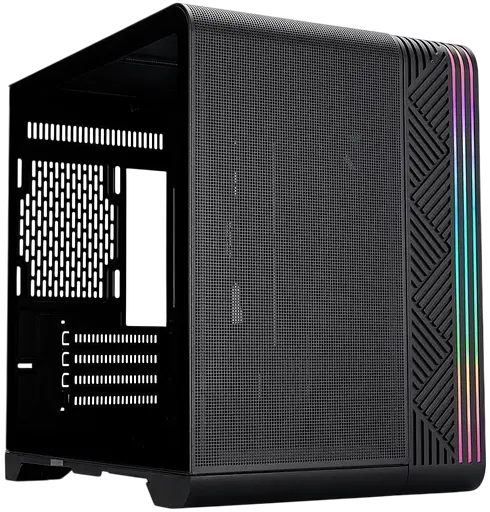 Корпус 1stPlayer VT5-BK-3F7 RGB Black - фото 1