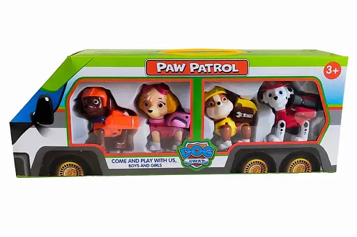 Набір ігровий Paw Patrol, 4 героя в наборі по 10.5 см, 41x10x15 см - фото 2