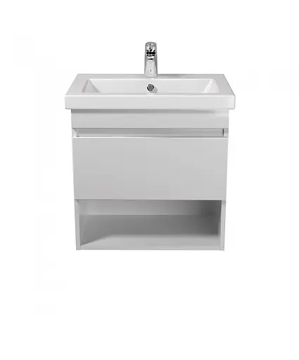 Тумба Мойдодир Oslo 60-А White з умивальником Como 60 підвісна Білий - фото 4