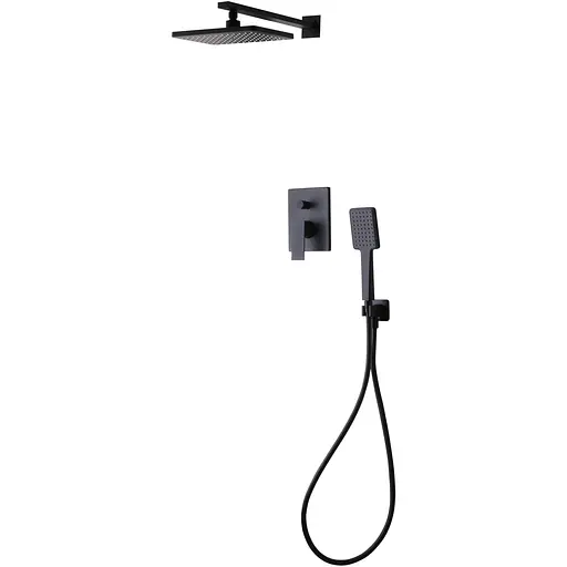 Душова система прихованого монтажу Volle De La Noche 10-40-9400-black, Чорний - фото 1