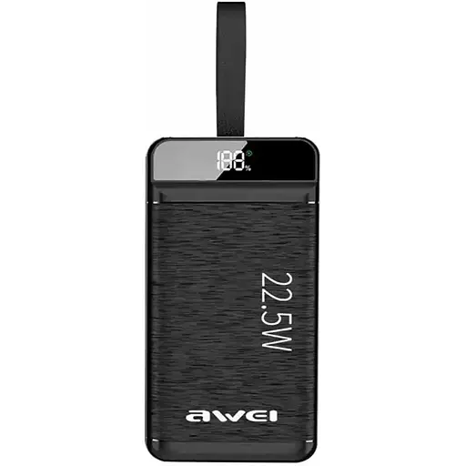 Павербанк портативная батарея Awei P141K портативное зарядное устройство для телефона 40000 mAh 22.5W Черный - фото 1