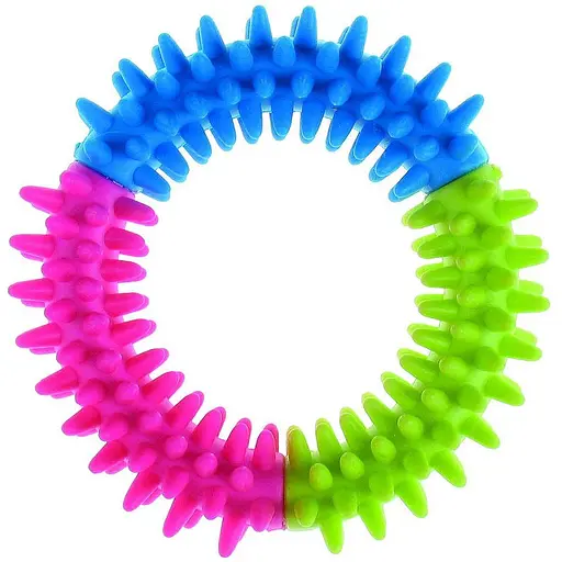 Игрушка для собак TatraPet Dental Gum кольцо с шипами резиновое 10-11 см.