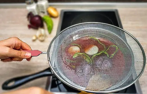 Екран кришка від бризок із ручкою A-Plus на сковороду d-29 см, A-plus 85764 - фото 7